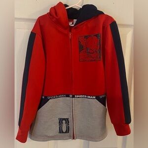Spiderman Zip Up Hooded Jacket 
Size 7